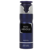 Riiffs Bleu Absolu body spray met textuur zilveren top, 200 ml, frisse geur